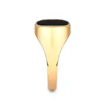 złoty sygnet z onyksem